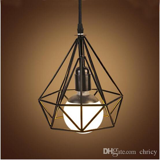 loft hanging lights Vintage iron birdcage pendant lighting Industrial Lighting Cafe Bar Bedroom Restaurant Living Room Pendant Light fixture