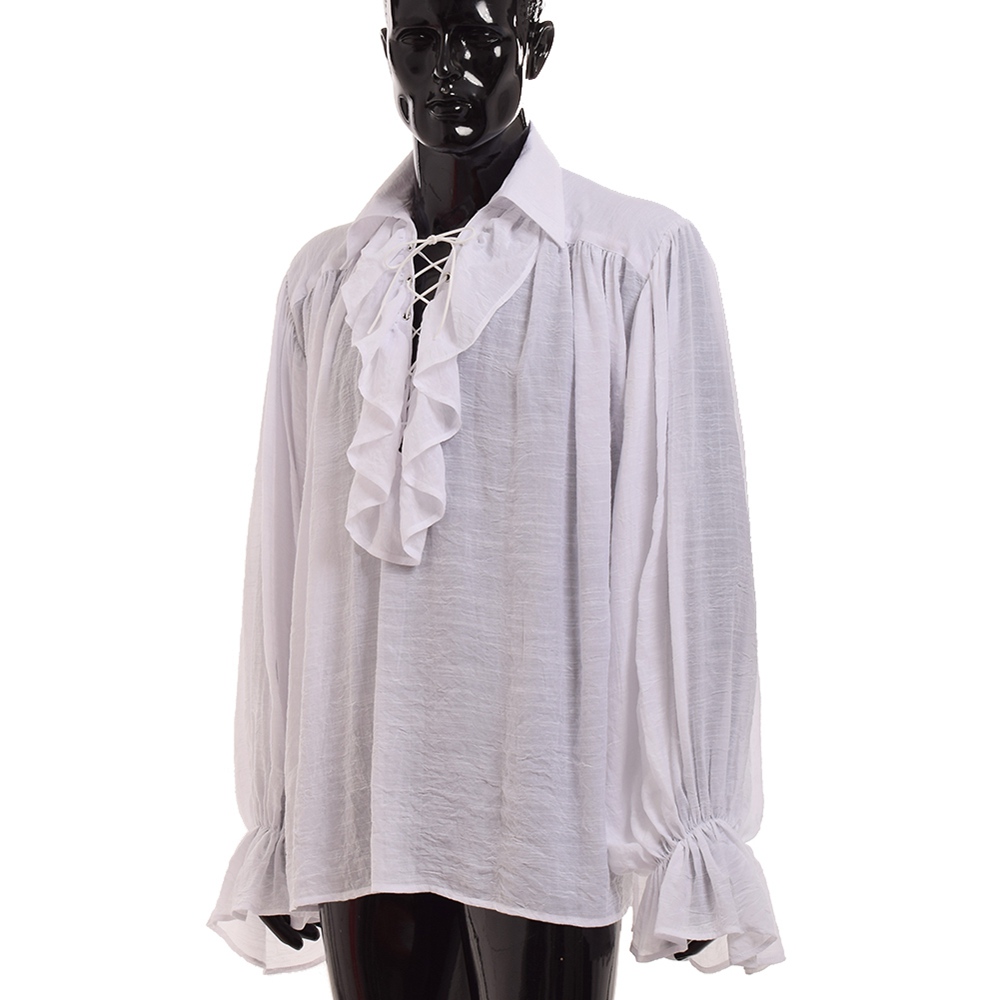 Renaissance Medieval Cosplay Costumes Pirate Shirt Unisex Women Men Vintage Vampire Colonial Gothic Ruffled Poet Blouse White Black Red Long Sleeve Tops
Renaissance Medieval Cosplay Costumes Pirate Shirt Unisex Women Men Vintage Vampire Colonial Gothic Ruffled Poet Blouse White Black Red Long Sleeve Tops