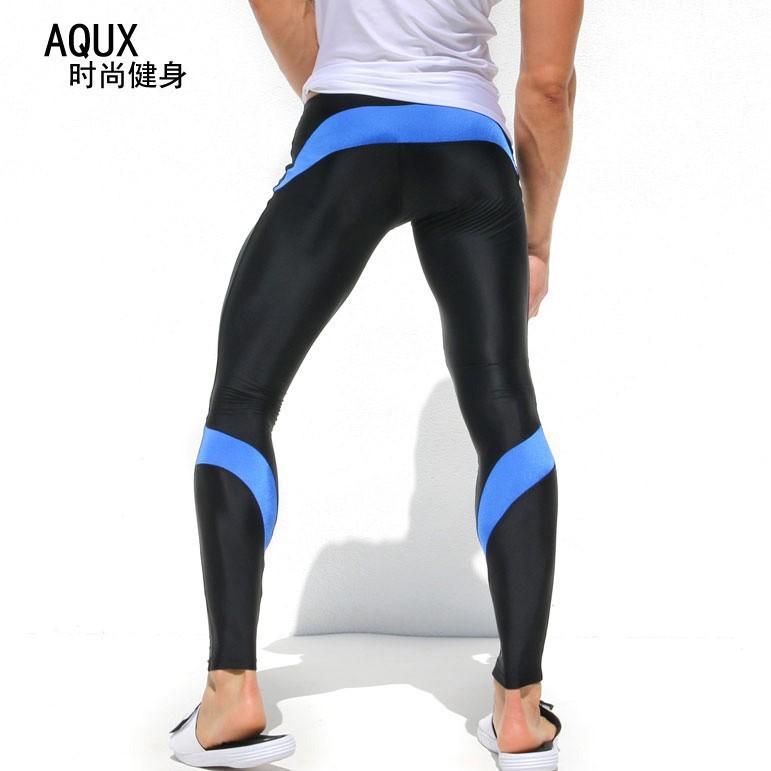 2016 Mens Compression Track Pants High Stretch Mens Joggers Polyester Running Tights Men Training Pants Tracksuit Bottoms M-XL