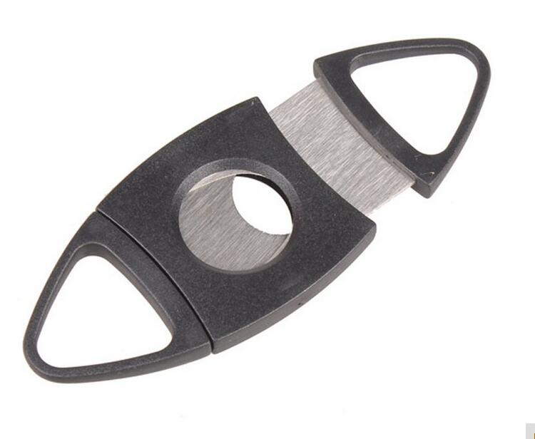 New Pocket Stainless Steel Double Blade Cigar Cutter Scissors Plastic Handle Portable Tools black color free shipping
New Pocket Stainless Steel Double Blade Cigar Cutter Scissors Plastic Handle Portable Tools black color free shipping