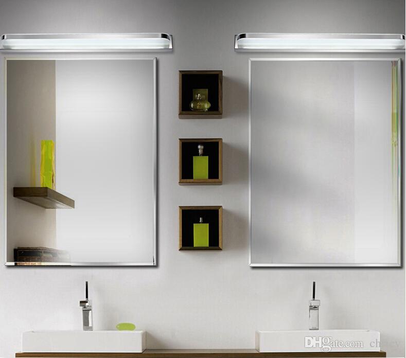 Acrylic Bathroom LED Mirror Light SMD5050 Mini Style waterproof LED wall sconces front light Stainless steel vanity led light