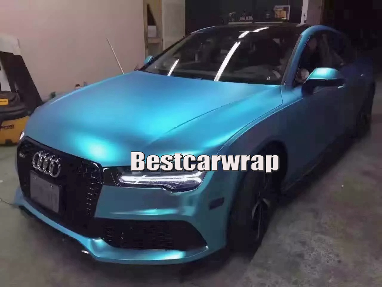 Lake Blue Satin Met… - image