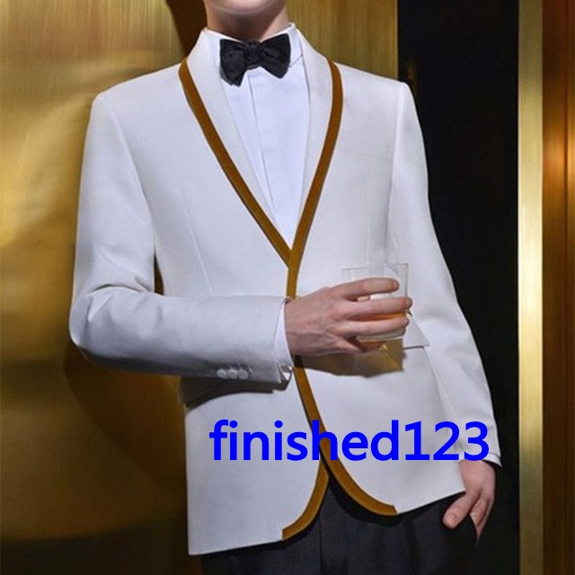 Classic Design Groom Tuxedos Groomsmen Best Man Suit Mens Wedding Suits Bridegroom Business Suits (Jacket+Pants+Tie) NO:687