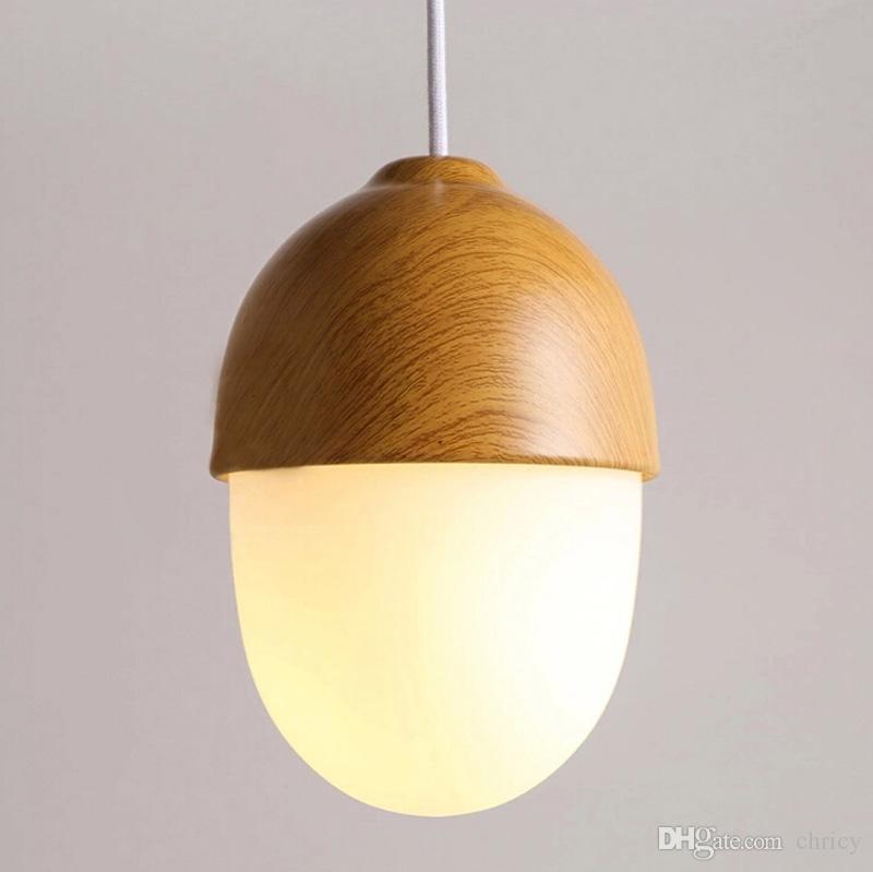 Modern led hanging lamp Nordic nut shape pendant light glass chandeliers restaurant lighting dining room bar lighting decoration