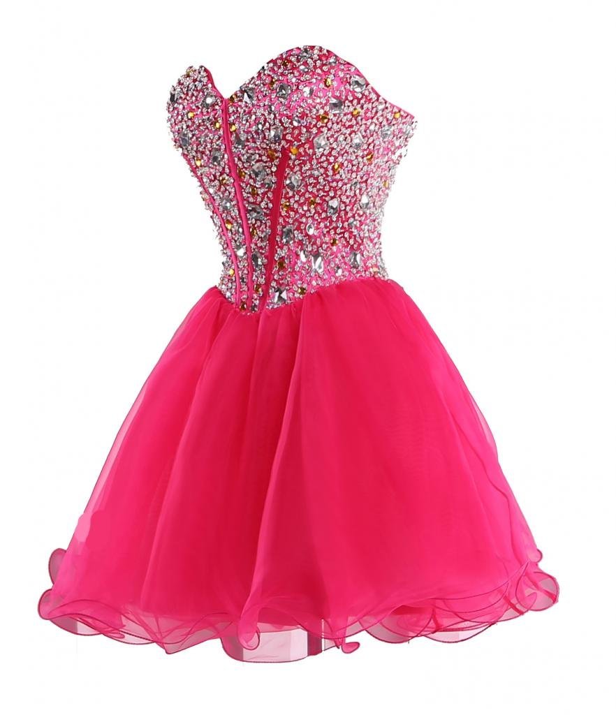 2021 Sexy Sweetheart Blue Back Short Homecoming Dresses Organza Beaded Crystal Lace Up Prom Cocktail Graduation Gown