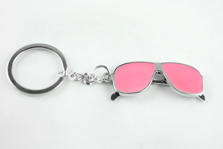Good A++ Creative key chain large glasses key chain metal crafts strap can be customized KR348 Keychains mix order 20 pieces a lot