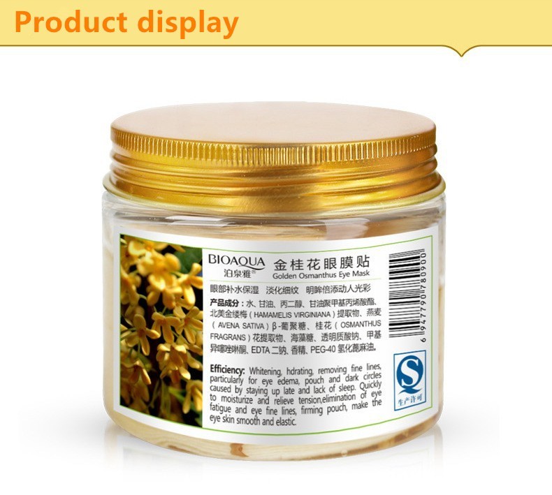Masks 80Pcs/ Bottle Old Osmanthus Eye Women Collagen Gel Whey Protein Face Care Sleep Patches Health Maas De Dormir