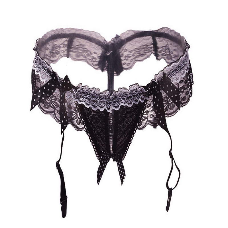 Wholesale-Fashion New Sexy Garter Belt for Stocking Black Lace Suspender Belts Women Open Crotch Pearl Panties Bow Lingerie Garters, White
Wholesale-Fashion New Sexy Garter Belt for Stocking Black Lace Suspender Belts Women Open Crotch Pearl Panties Bow Lingerie Garters, White