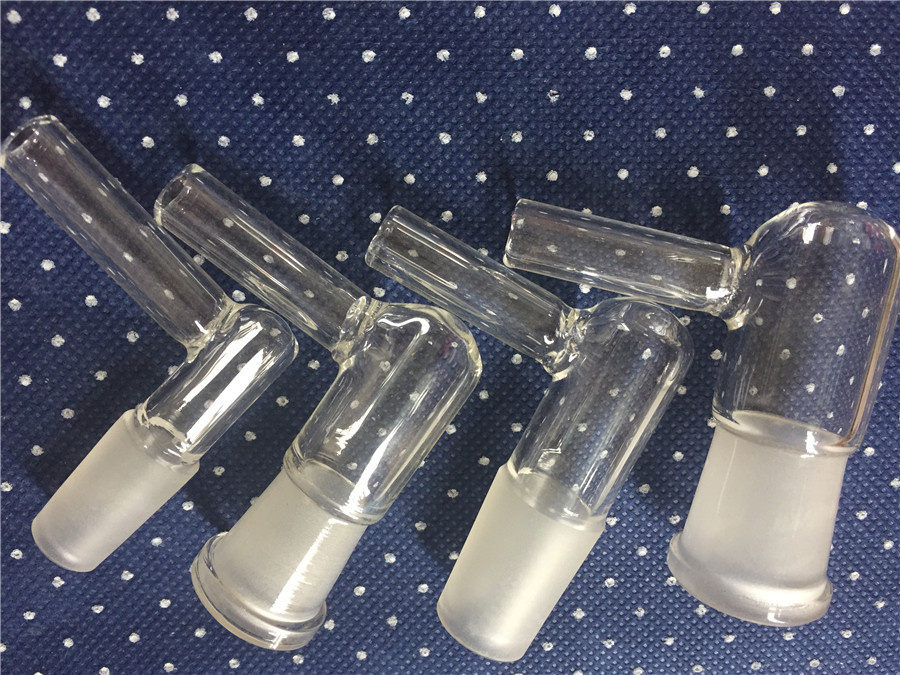 Glass oil Glass Vapor Whip Adapter Female or Male 90 Degree Large Hose for smoking water pipe in stock