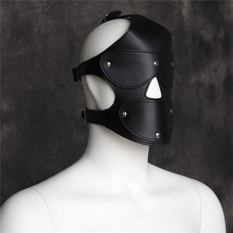 Adult Toys US New Sexy Full Mask Hood Bondage Fetish Restraint Costume Party Roleplay GIMP #R172