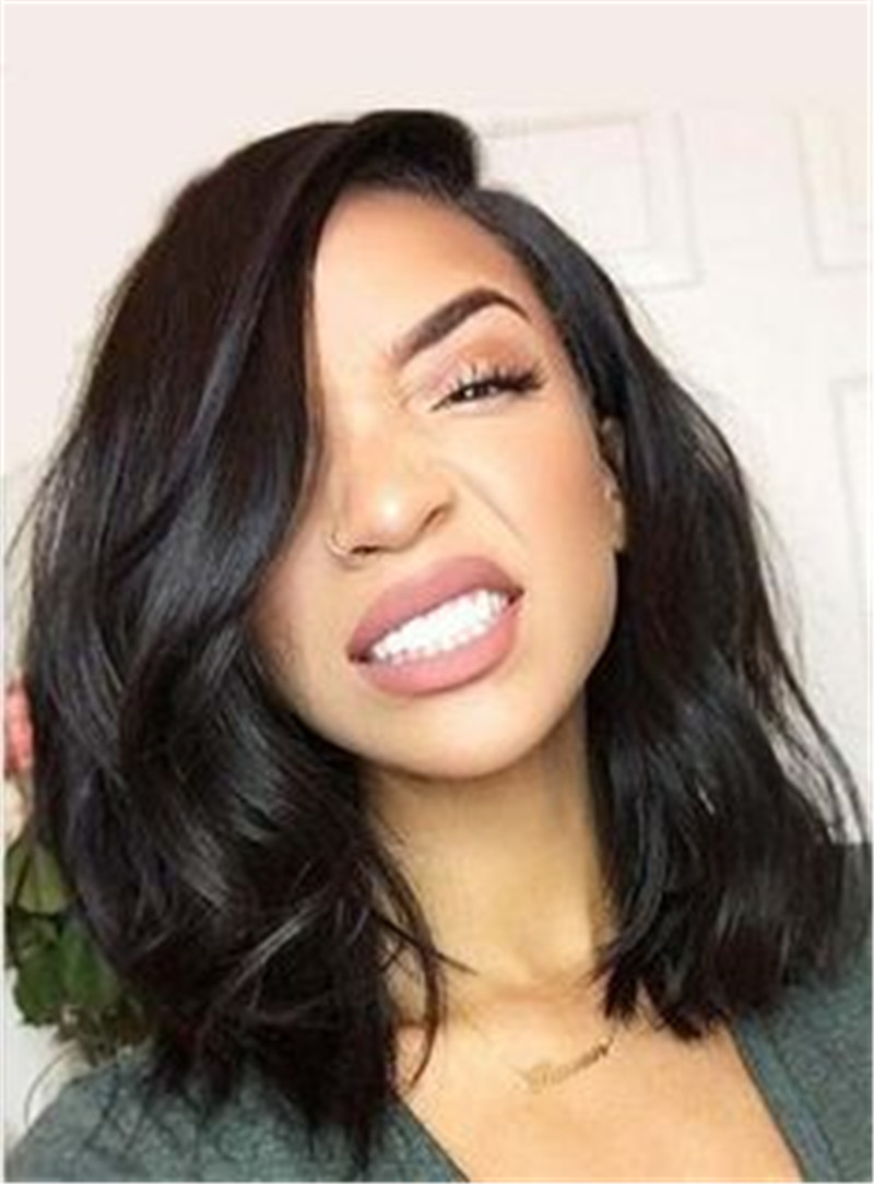 Natural Curly Lace Front Wig Bob Lace Front Wigs Human Hair Short Bob Wig For Black Women Bob Wig With Baby Hair