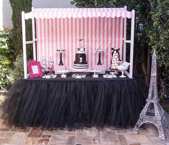Tutu Table Decoration for Weddings Invitation Birthdays Baby Bridal Showers Parties Tulle Table Skirt free shipping WQ19