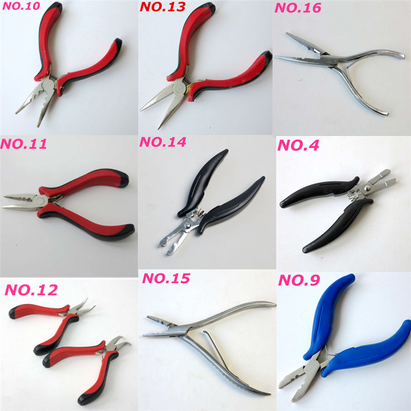 Professional Hair Extensions Pliers fusion tools Stainless Steel for Link Beads Pre bonded hair more styles Optional