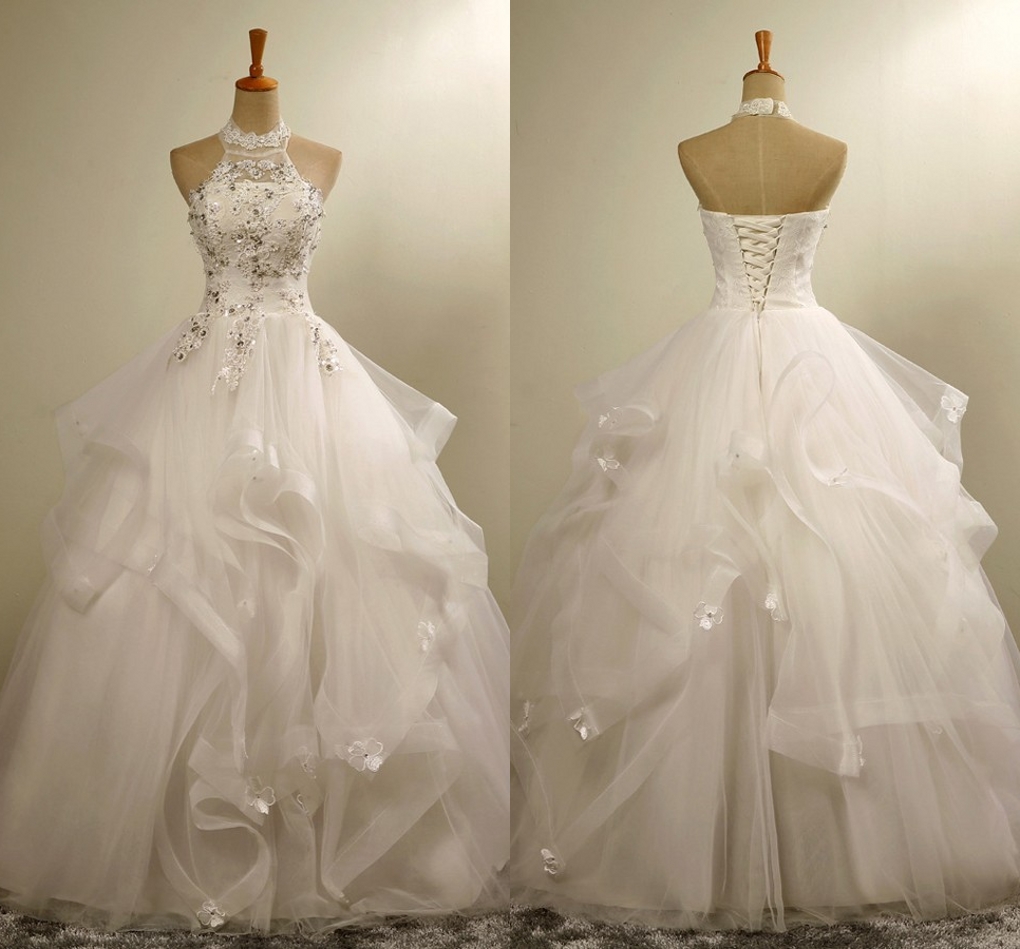 Sheer Halter Neck Organza Ball Gown Wedding Dresses with Appliques Beading Lace-up Real Photo Floor-Length Bridal Gowns Vestidos De Novia, Pink
Sheer Halter Neck Organza Ball Gown Wedding Dresses with Appliques Beading Lace-up Real Photo Floor-Length Bridal Gowns Vestidos De Novia, Pink
