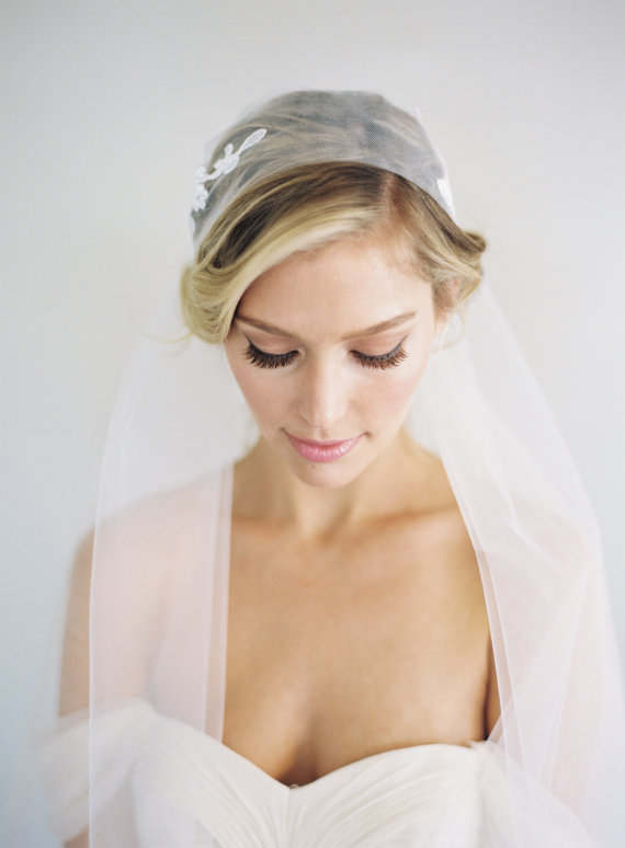 Best Sale Juliet Cap Two Layer Waltz White Ivory Cut Edge Veil Lace Applique Bridal Head Pieces For Wedding Dresses 350