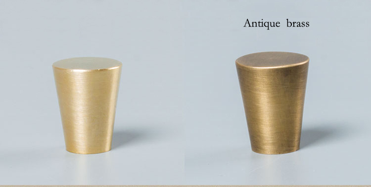 4 pieces Antique solid simple drawer handle furniture knob hardware cabinet wardrobe shoe door single hole round cone pull