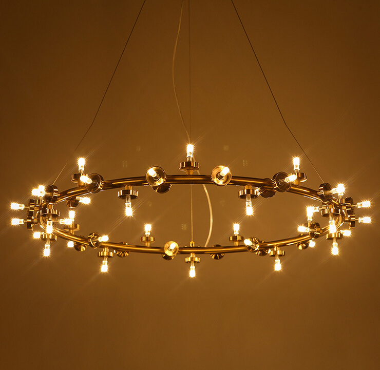 modern led glass pendant lights round art glass chandelier 25/45 heads loft pendant light fixture modo glass chandelier G4 base