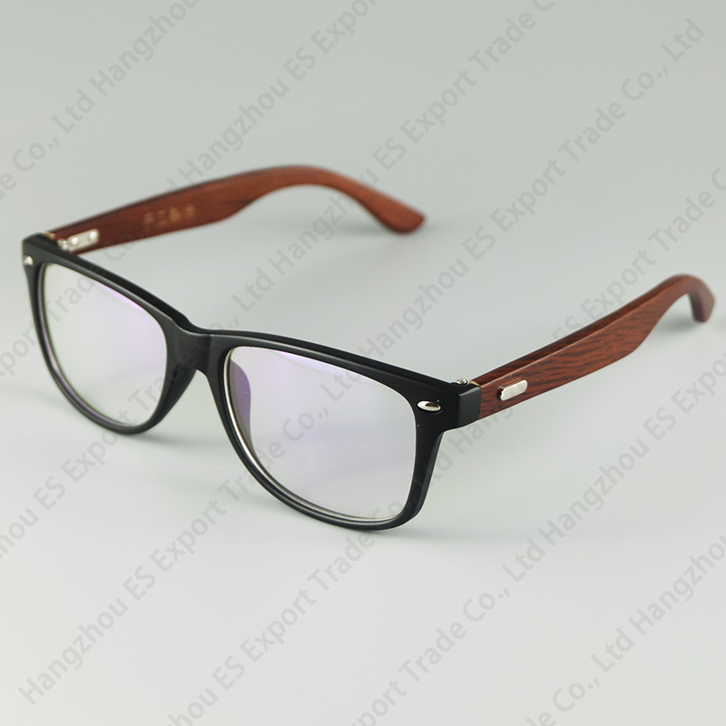 Classical Rice Rivet Frame Optical Glasses With Real Wood Legs Hand Make Fashion Eyewear 4 Colors