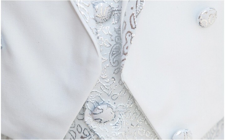 Elegant Fashion Children Tailcoat White Tuxedo Set Costume Birthday Fashion Casual Brand Formal Boy Wedding Suits Blazers 5PCS Set