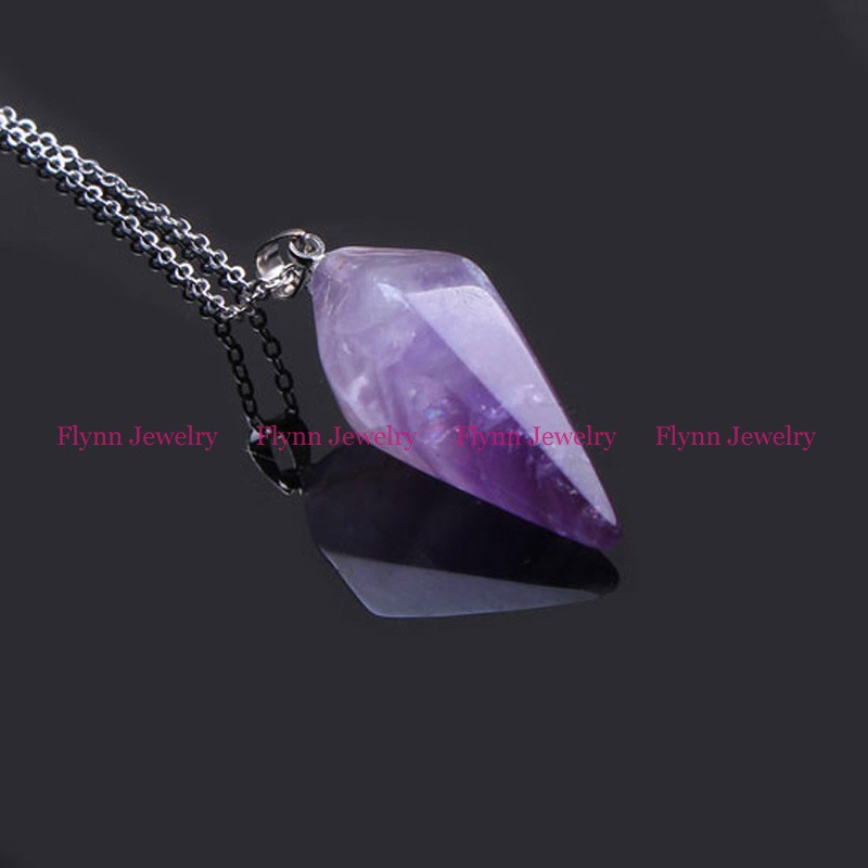 Necklace Pendants Natural Stone Prism Pendant Pendulum Chain Jewelry For Women Silver Plated Charms Fashion Jewelry Free Shipping
Necklace Pendants Natural Stone Prism Pendant Pendulum Chain Jewelry For Women Silver Plated Charms Fashion Jewelry Free Shipping