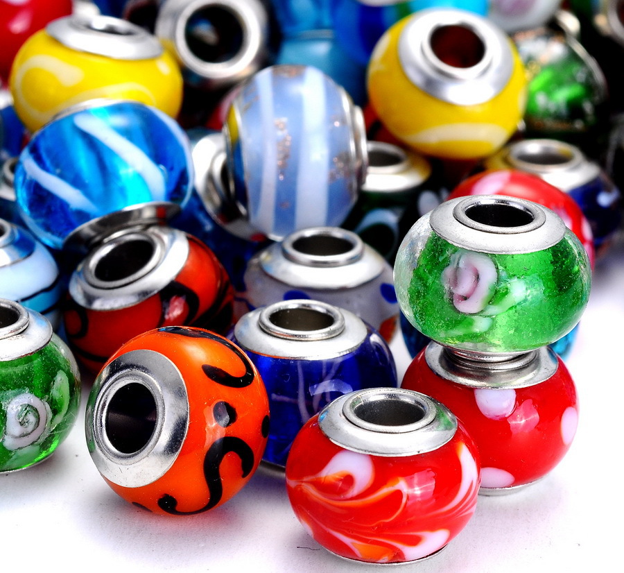 100pcs/lot Mixed Multicolor Lampwork Beads Big Hole Coloured Glaze Loose Beads Fit European Charms Bracelet 9x14mm Handmade Lampwork Bead
100pcs/lot Mixed Multicolor Lampwork Beads Big Hole Coloured Glaze Loose Beads Fit European Charms Bracelet 9x14mm Handmade Lampwork Bead