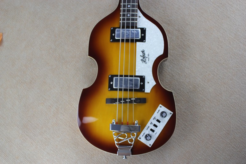 McCartney Hofner H500/1-CT Contemporary Violin Deluxe Bass Vintage Sunburst Electric Guitar Flame Maple Top & Back 2 511B Staple Pickups
McCartney Hofner H500/1-CT Contemporary Violin Deluxe Bass Vintage Sunburst Electric Guitar Flame Maple Top & Back 2 511B Staple Pickups