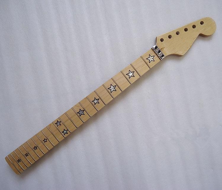 Top quality 22Frets inlay star Canadian maple Electric Guitar Neck Guitar Parts musical instruments accessories can be customized
Top quality 22Frets inlay star Canadian maple Electric Guitar Neck Guitar Parts musical instruments accessories can be customized