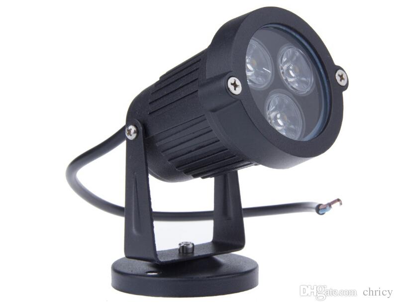 3*3W LED Lawn Light Waterproof Outdoor Spotlight Green Yellow Red Blue White Led Lawn Spotlight For Garden Lawn Decoration Light 85-265V 12V