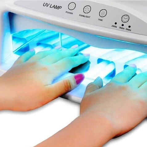 2 Hand 54W UV Lamp Nail Dryer With Fan And Timer Electric Machine For Curing Nail Gel Art Tool UV Lamp For Nails