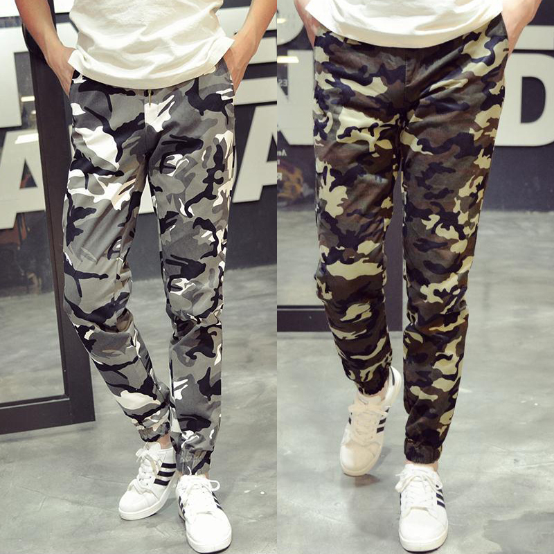 Wholesale-Fashion Mens Camouflage Pants Joggers Baggy Pants Loose Sweatpants Casual Cargo Trousers Camo Joggers Plus Size # A4984