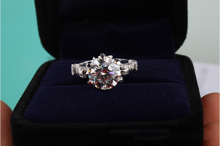 Size 4-10 Victoria Wieck Luxury Jewelry Eternity Women Round 1.5ct Diamonique Cz Diamond 925 sterling Silver Wedding Band Crown Ring gift