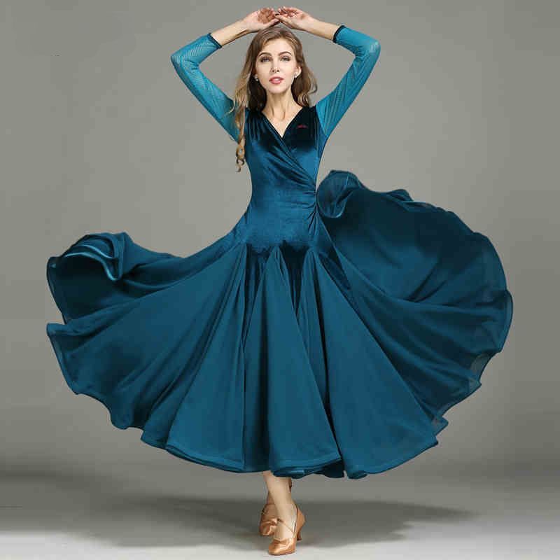 Velvet Ballroom Dance Competition Dresses Standard Ballroom Dress Standard Waltz Dance Dresses D0163 3 Choices Mesh Sleeve, Red
Velvet Ballroom Dance Competition Dresses Standard Ballroom Dress Standard Waltz Dance Dresses D0163 3 Choices Mesh Sleeve, Red