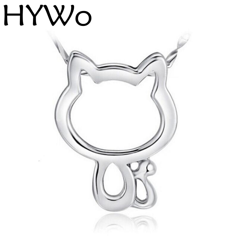 HYWo 925 sterling silver (without chain) Women Jewelry Cartoon Cat Pendant Necklaces Hollow Retro Cat Pendent Chain
HYWo 925 sterling silver (without chain) Women Jewelry Cartoon Cat Pendant Necklaces Hollow Retro Cat Pendent Chain