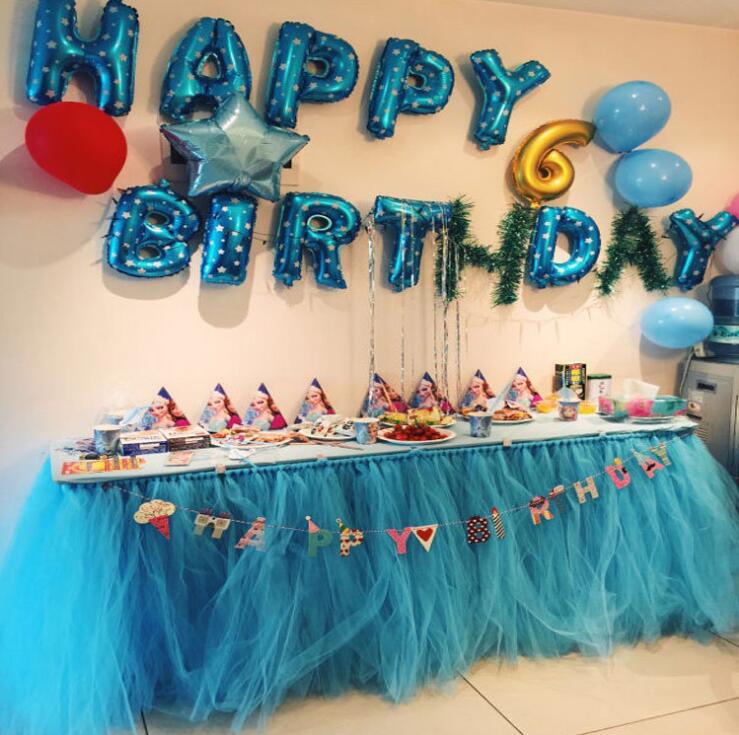 Tutu Table Decoration for Weddings Invitation Birthdays Baby Bridal Showers Parties Tulle Table Skirt free shipping WQ19