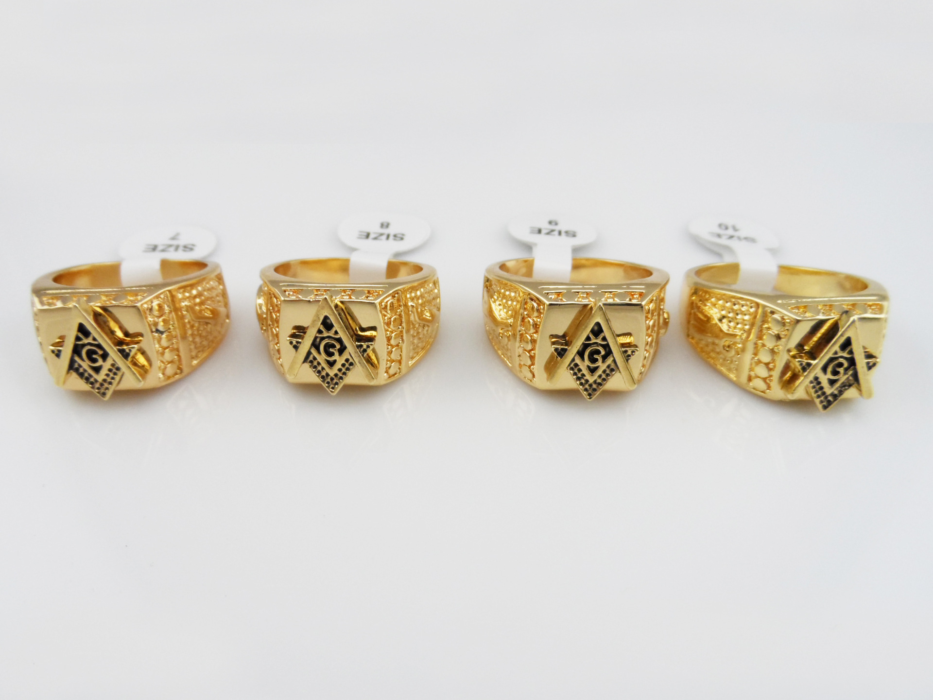 2016 popular Hip-Hop rings Masonic ringsfor men women gold plated fashion jewelry Top Grade free shipping, Golden;silver
2016 popular Hip-Hop rings Masonic ringsfor men women gold plated fashion jewelry Top Grade free shipping, Golden;silver
