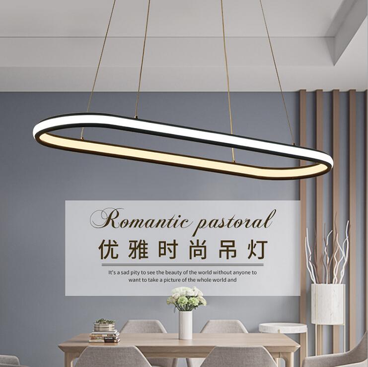 double glow hanging light aluminum modern led chandeliers led pendant lighting fixtures living dining kitchen room high brightness