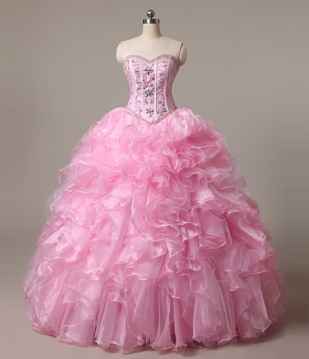 2019 New Sexy Pink Quinceanera Dresses Ball Gowns With Beads Crystals Lace Up Sweet 16 Dresses 15 Year Prom Gowns Stock 2-16 QS1043, Same as picture
2019 New Sexy Pink Quinceanera Dresses Ball Gowns With Beads Crystals Lace Up Sweet 16 Dresses 15 Year Prom Gowns Stock 2-16 QS1043, Same as picture