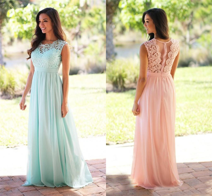 Jewel Neck Sleeveless A Line Lace Junior Bridesmaid Dresses Long Chiffon Maid Of Honor Dress Cheap Mint Green Bridesmaid Dresses
Jewel Neck Sleeveless A Line Lace Junior Bridesmaid Dresses Long Chiffon Maid Of Honor Dress Cheap Mint Green Bridesmaid Dresses