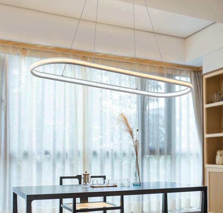 double glow hanging light aluminum modern led chandeliers led pendant lighting fixtures living dining kitchen room high brightness