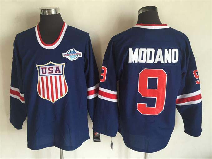 Top Quality ! 2014 Team USA Ice Hockey Jerseys #9 Mike Modano Blue Hockey Jerseys Embroidery Logo Mix Order
Top Quality ! 2014 Team USA Ice Hockey Jerseys #9 Mike Modano Blue Hockey Jerseys Embroidery Logo Mix Order