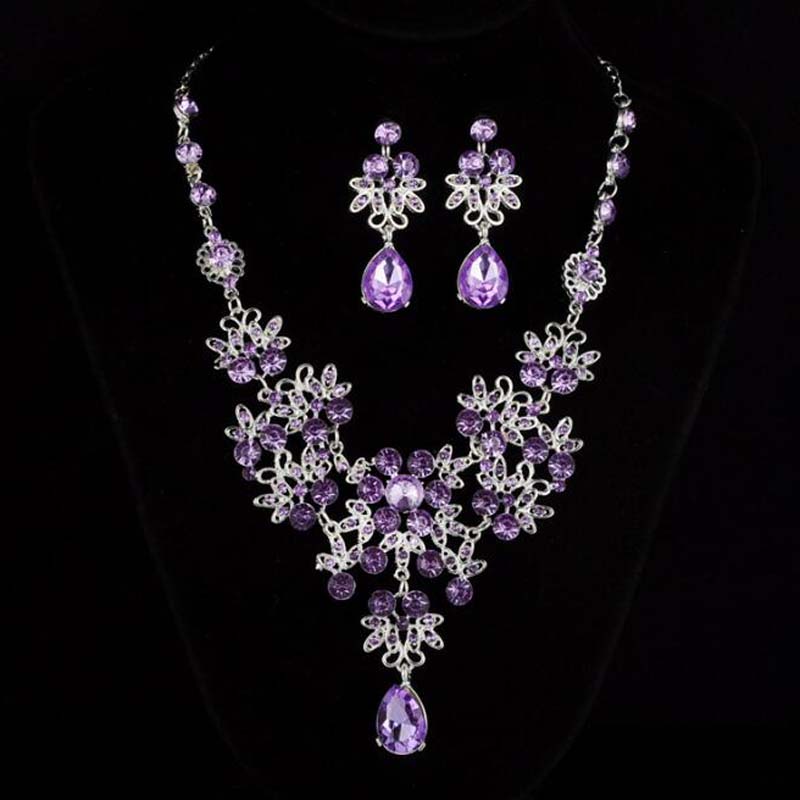 Water Drop Crystal Rhinestone Necklace Earring Sets Wedding Party Bridal Jewelry Set Women Girl Party Accessories, Multi
Water Drop Crystal Rhinestone Necklace Earring Sets Wedding Party Bridal Jewelry Set Women Girl Party Accessories, Multi