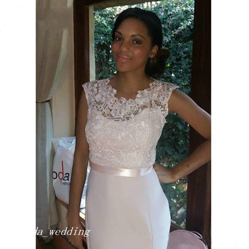 2019 New Arrival Bridesmaid Dress Lace Black Girls Women Wear Formal Maid of Honor Dress For Wedding Party Gown Prom Evening Dress