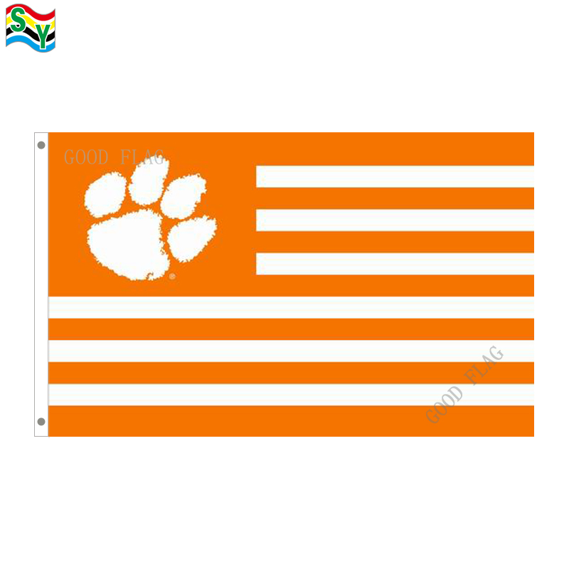 GoodFlag Free Shipping Clemson Tigers WY flags banner 3X5 FT 90*150CM Polyster Outdoor Flag
GoodFlag Free Shipping Clemson Tigers WY flags banner 3X5 FT 90*150CM Polyster Outdoor Flag