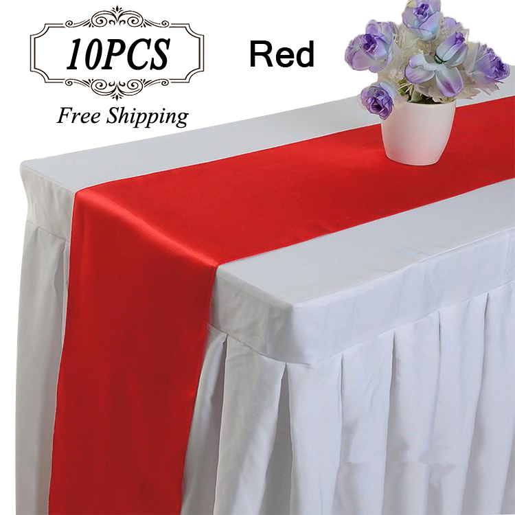 Free Shipping 10PC Table Runner Satin Table Runners for Wedding 12X108 inch Satin Ribbon Cloth Table Runner Flag of Wedding Banquet Decors
Free Shipping 10PC Table Runner Satin Table Runners for Wedding 12X108 inch Satin Ribbon Cloth Table Runner Flag of Wedding Banquet Decors