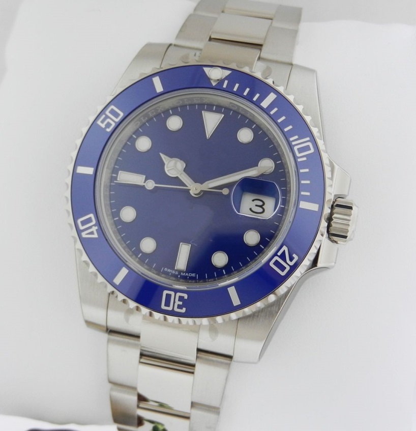 Factory Supplier 116619 18k WHITE GOLD BLUE BEZEL/DIAL 40mm Mechanical Automatic Stainless steel Brand New Mens Watch Wrist Watches
Factory Supplier 116619 18k WHITE GOLD BLUE BEZEL/DIAL 40mm Mechanical Automatic Stainless steel Brand New Mens Watch Wrist Watches
