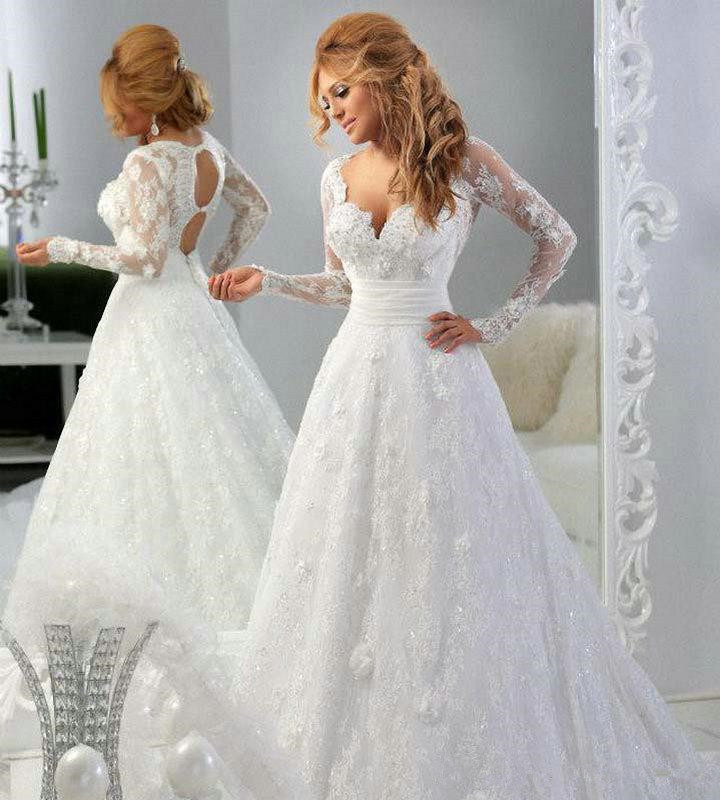 Lace Sheer Illusion Long Sleeves A-line Wedding Dresses Sweetheart Beaded Hollow Back Applique Sexy Plus Size Court Train Bridal Gowns, Black
Lace Sheer Illusion Long Sleeves A-line Wedding Dresses Sweetheart Beaded Hollow Back Applique Sexy Plus Size Court Train Bridal Gowns, Black