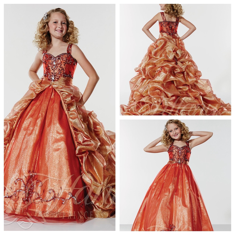 Kids Formal Pageant Dresses 2017 Beaded Crystal With Detachable Train Draped Sweep Train Formal Girls Formal Girls Prom Party Dress, White 
Kids Formal Pageant Dresses 2017 Beaded Crystal With Detachable Train Draped Sweep Train Formal Girls Formal Girls Prom Party Dress, White