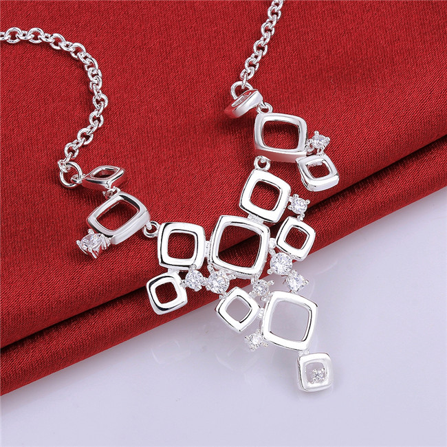 Brand new women's chrysanthemum shape Pendant Necklace sterling silver necklace STSN746,fashion 925 silver necklace factory direct sale