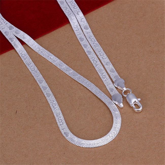 Brand new I LOVE YOU necklace Men sterling silver plate necklace STSN201,wholesale fashion 925 silver Chains necklace factory direct sale