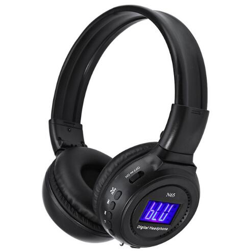N65 Bluetooth Headset Digital 4 in 1 Multifunctional Deep Bass Foldable Wireless Stereo Earphone With Mic LCD FM Radio от DHgate WW